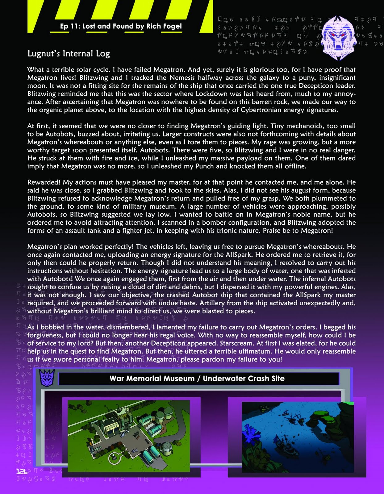 The AllSpark Almanac 5 page Preview and LA Ink