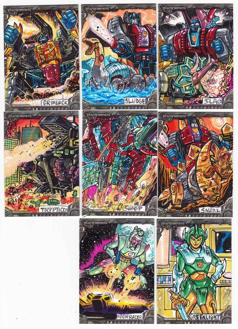 Transformers Sketch Cards by Breygent Marketing Preview Even