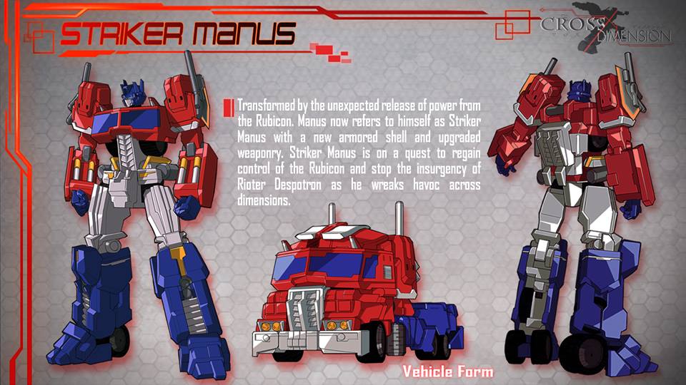 MTCD-01 Striker Manus Reveal Cross Dimension Series Unofficial Optimus Prime  From Maketoys