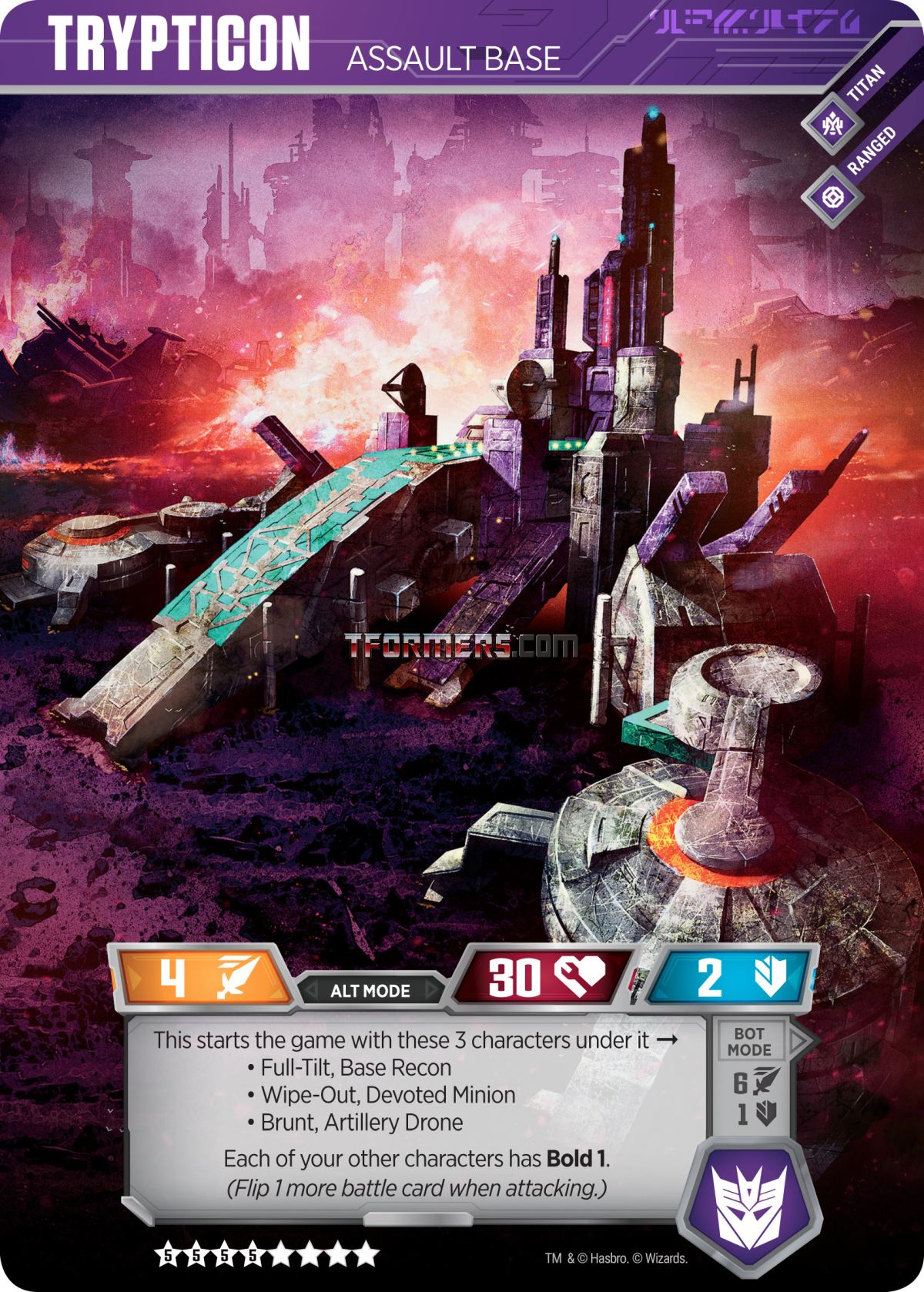 TRYPTICON, BRUNT, FULL-TILT and WIPE-OUT Invade Transformers