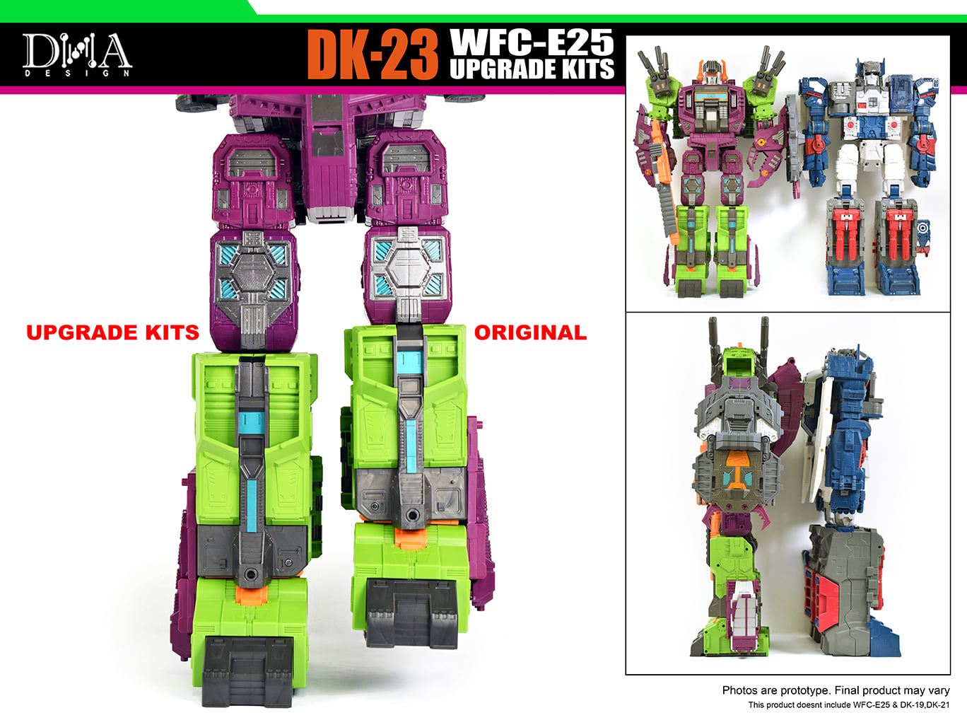 DNA Design DK-23 Leg Extensions for Earthrise Scorponok Upgrade Kit