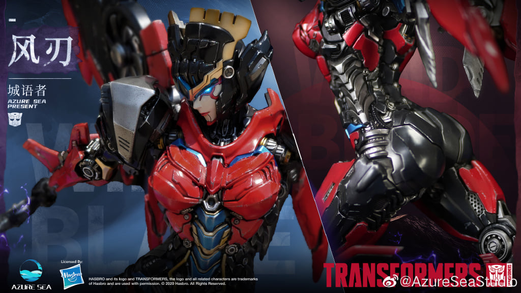 Azure Sea Studio Transformers Windblade Statue Official Images