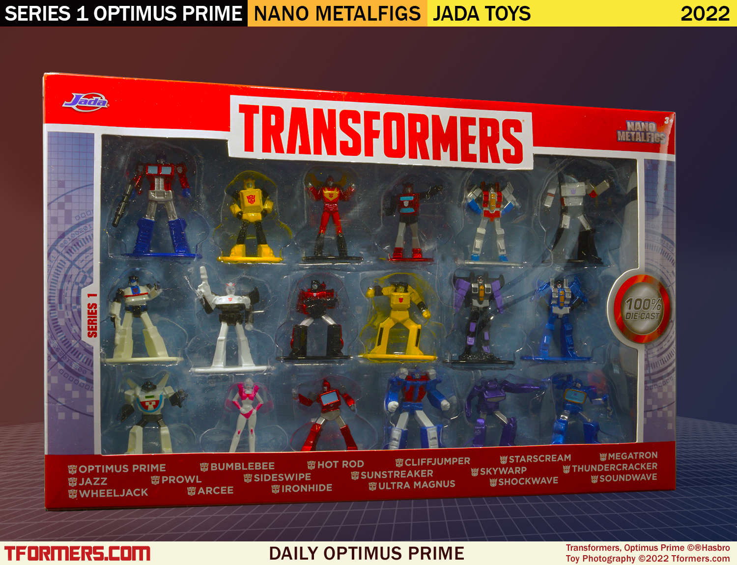 Jada Transformers G1 Arcee Figurine - Nano MetalFigs