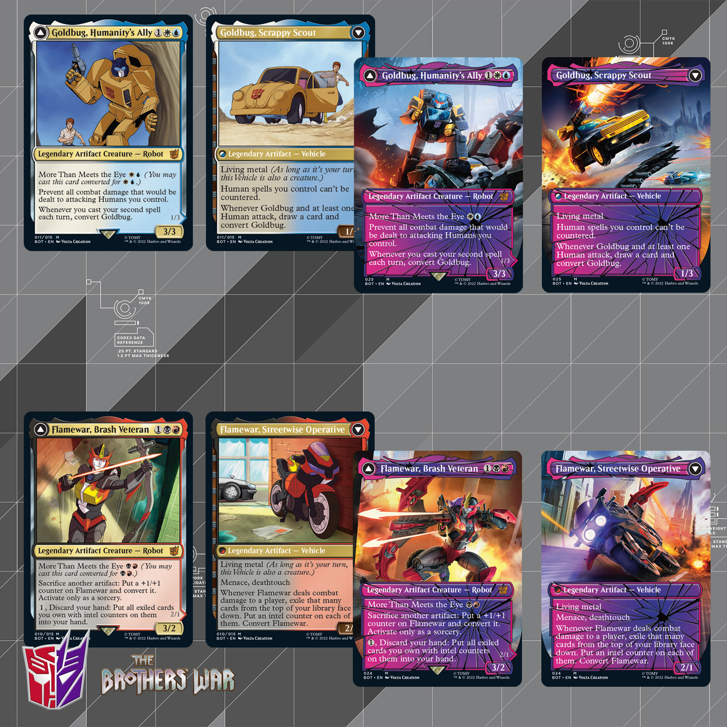 all transformers cards mtg Wizards of The Coast TCG: Rise of The Combiners Booster Box | 30 Booster Packs Magic: The Gathering Secret Lair