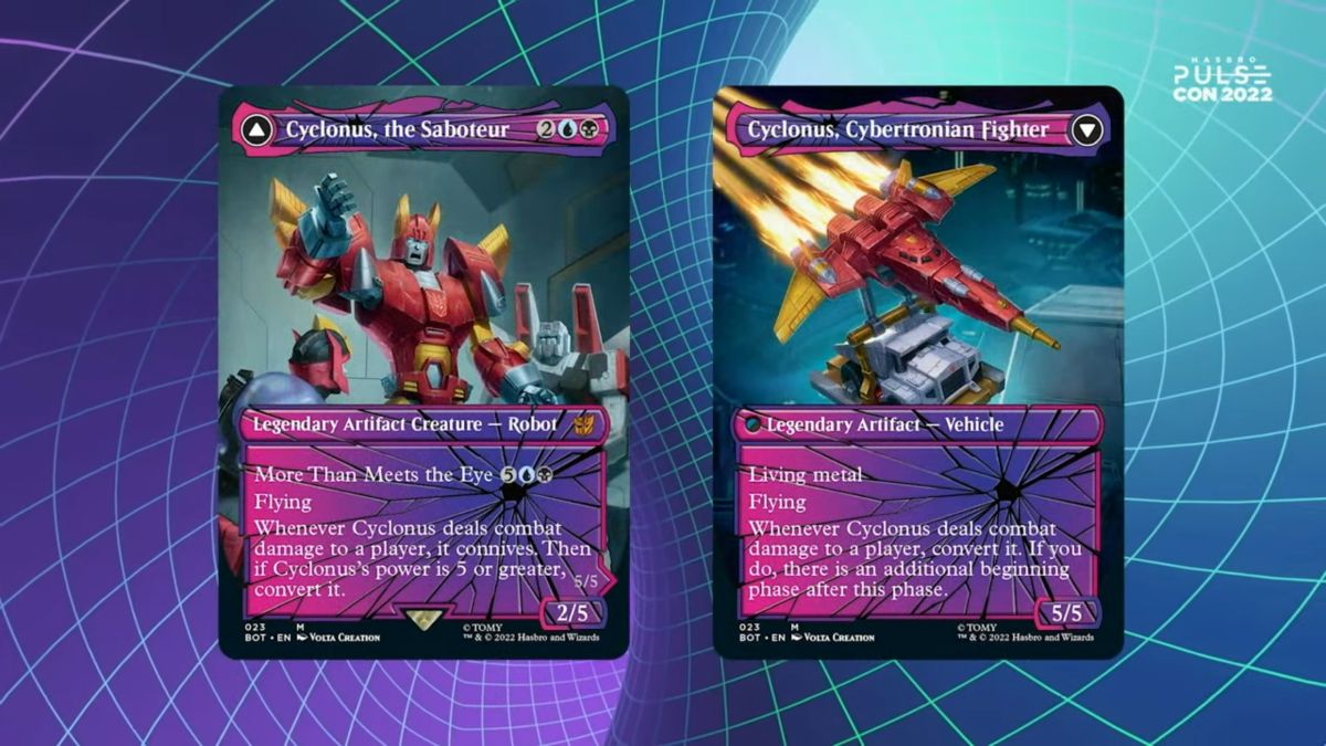 Hasbro Pulse Con 2022 - Transformers X Magic: The Gathering MORE Game Cards  Preview Images