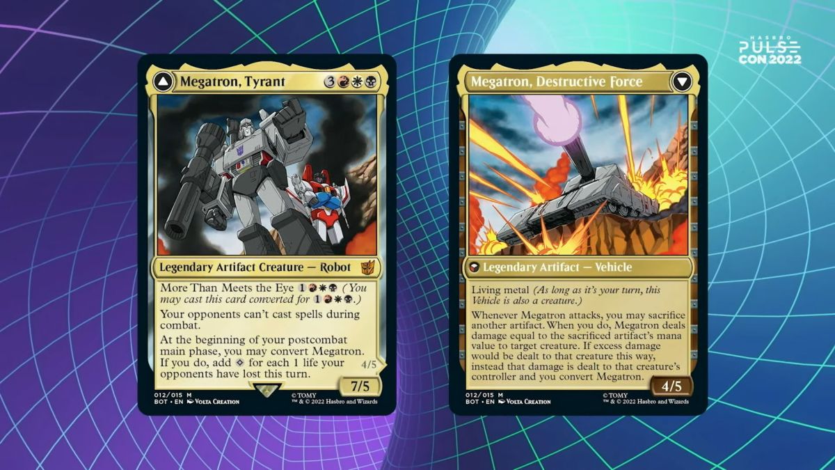 Hasbro Pulse Con 2022 - Transformers X Magic: The Gathering MORE Game Cards  Preview Images