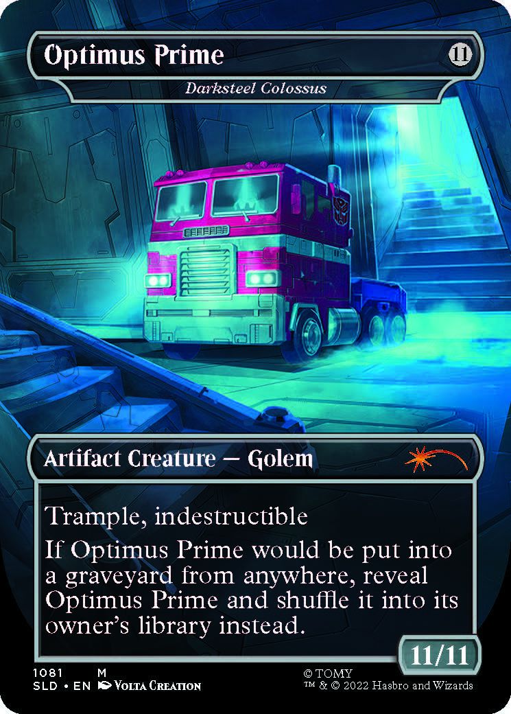 optimus prime card mtg Prime, Hero | Universes Beyond: Transformers indestructible If Optimus Prime would be put into a graveyard from anywhere MTG - Optimus Prime by