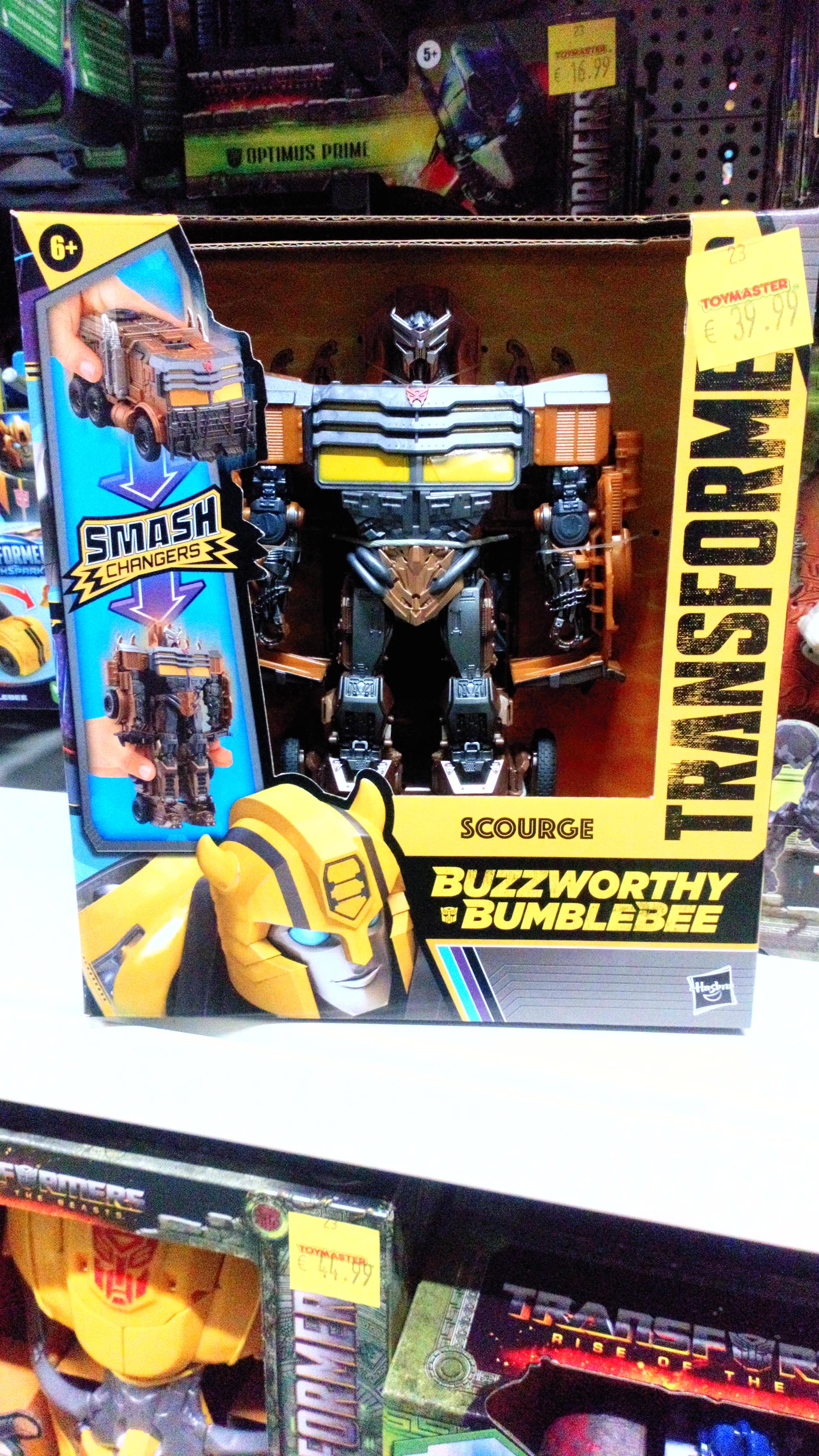 Transformers Buzzworthy Bumblebee Rise of the Beasts Scourge - Smash Changer