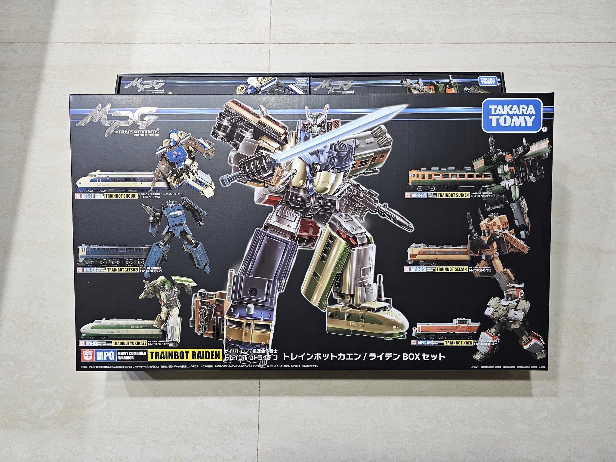 MPG Raiden Trainbot Boxed Set In-Hand Images for Transformers 