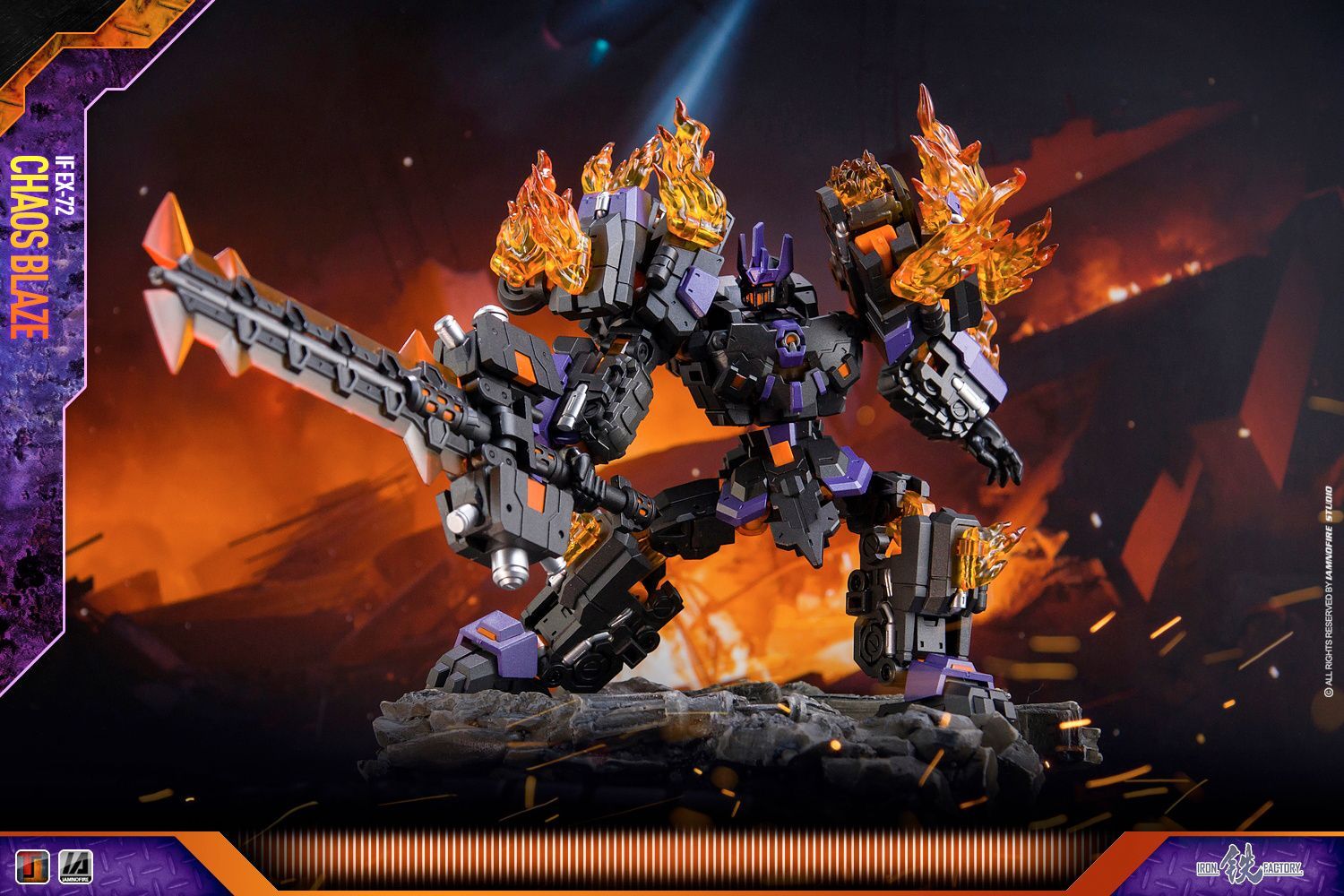 Iron Factory IF-EX72 Chaos Blaze Toy Photography Images by IAMNOFIRE