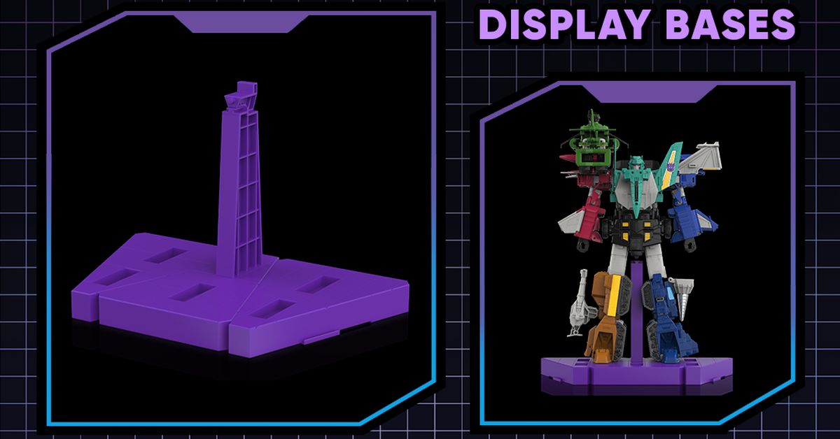 TIER 3 UNLOCKED! Display Bases for Fully Funded Haslab Transformers Liokaiser Project