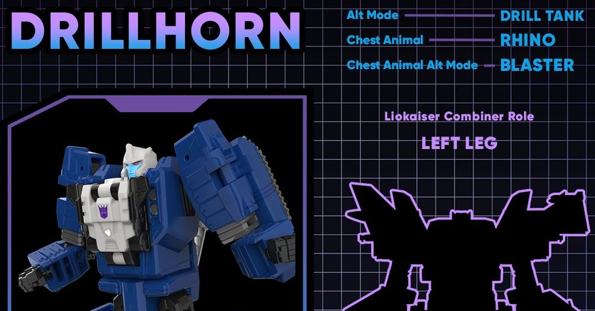 DRILLHORN! Meet The Stubborn Strategist from HasLab Transformers Liokaiser Destrons Team