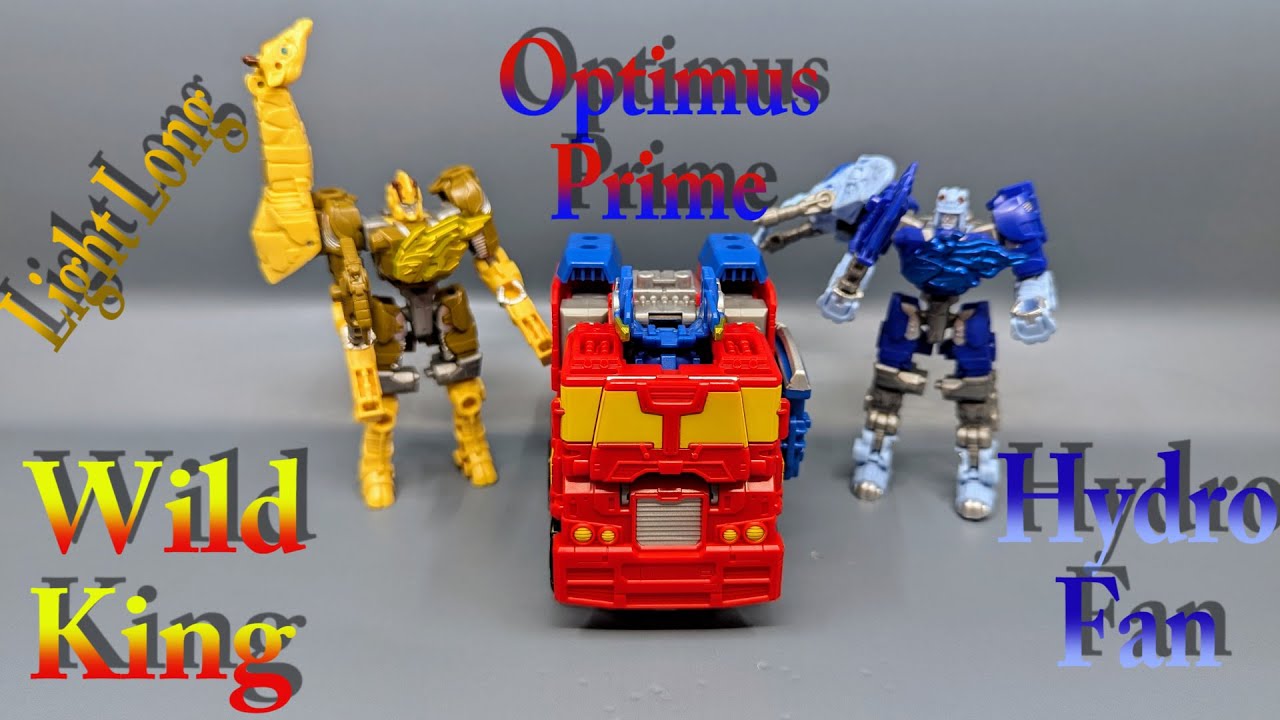 Daily Prime - Chuck's Reviews Transformers Wild King Optimus Prime, Light Long, And Hydro Fan