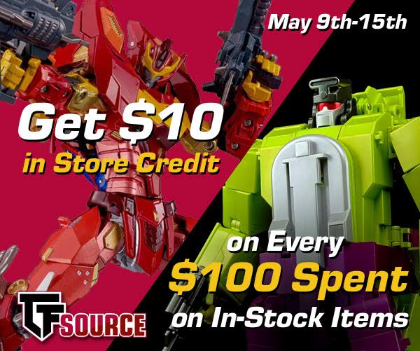 TFSource News - Get $10 TFSource Store Credit for each $100 Spent on Instock items!
