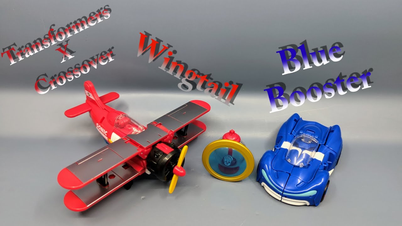 Chuck's Reviews Transformers Crossover Sonic The Hedgehog Wingtail And Blue Booster