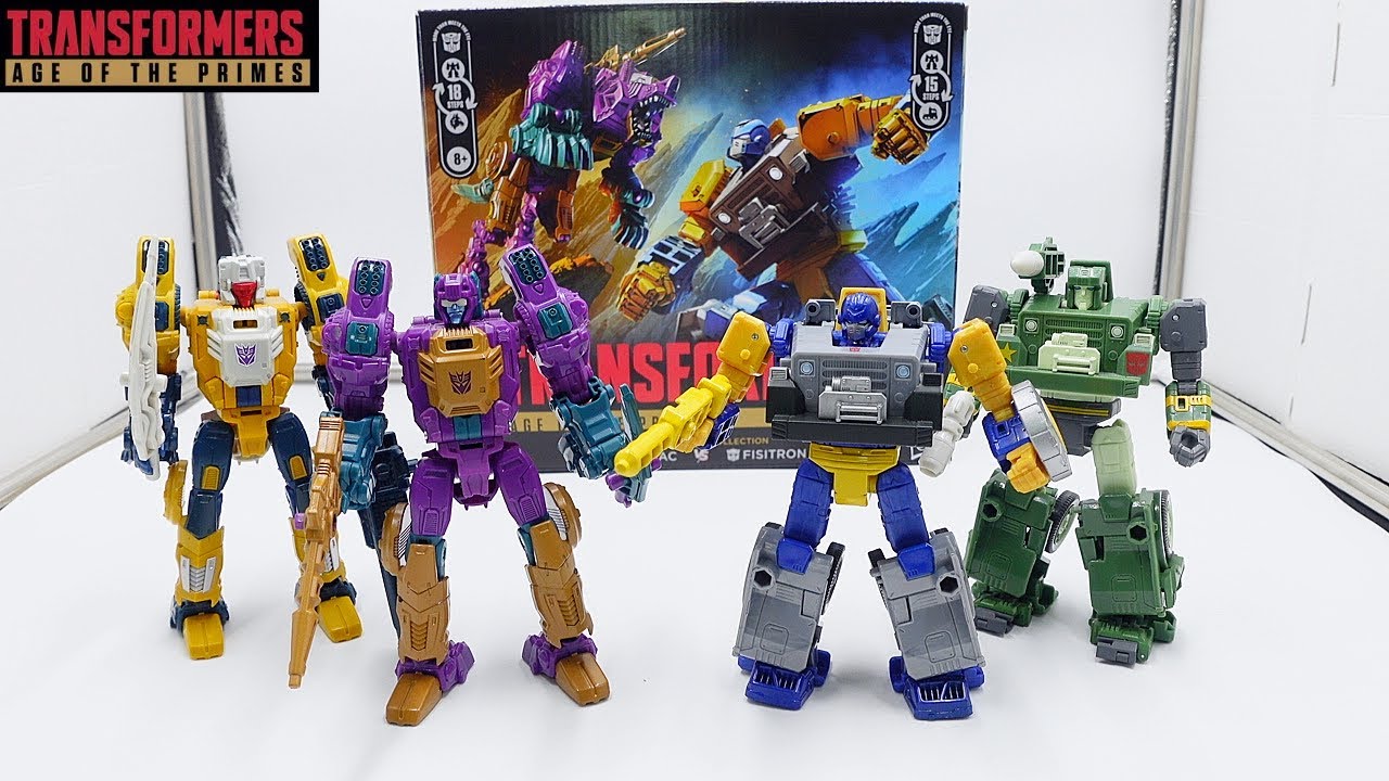 Transformers Age Of The Primes Wreck N Doom Carnivac Vs. Fisitron (Iron Fist) Review!!! [4k]