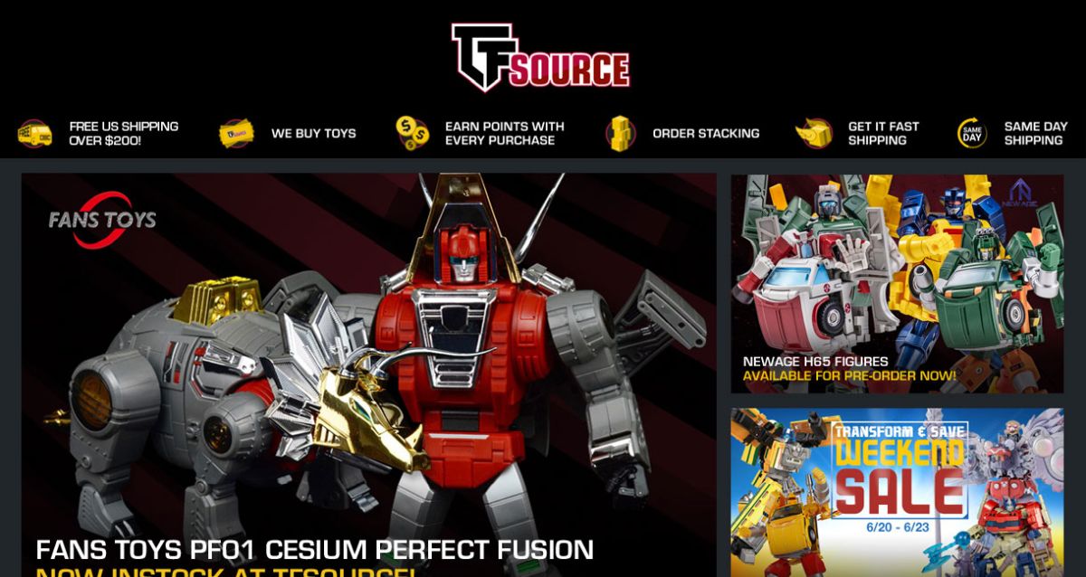 TFSource News - Final Day to Save up to $130 during our Transform and Save Weekend Sale!