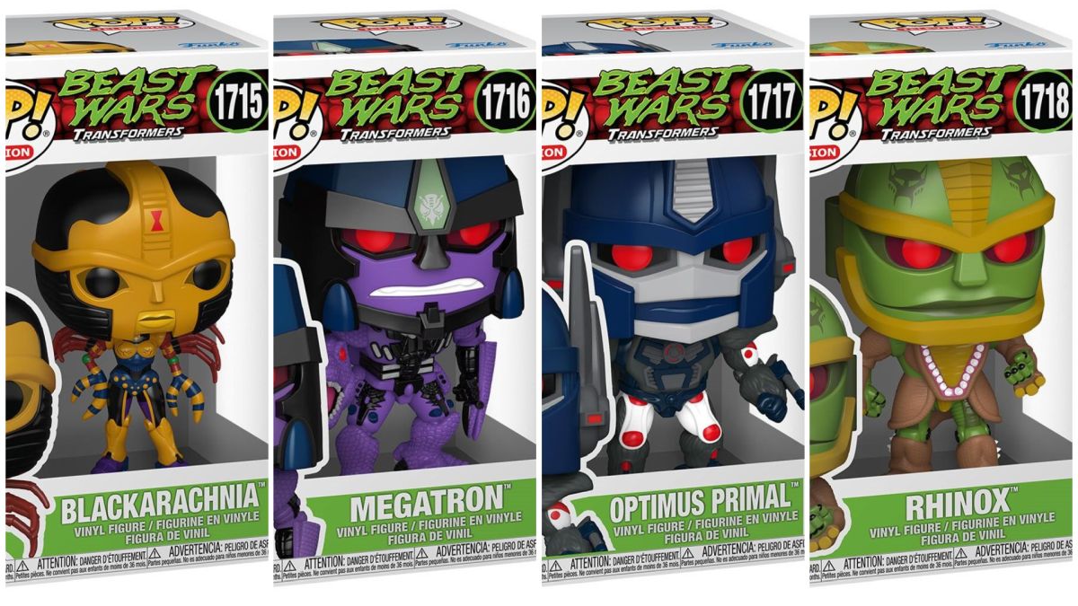 PREORDER! Transformers Beast Wars Funko Pops - Optimus Primal, Megatron, Blackarchnia, Rhinox