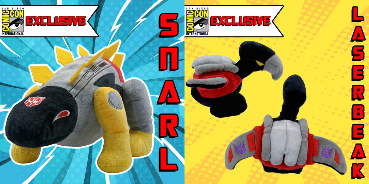 Snarl, Laserbeak Plush First-Looks at SDCC 2025 Transformers Exclusives from Symbiote Studios