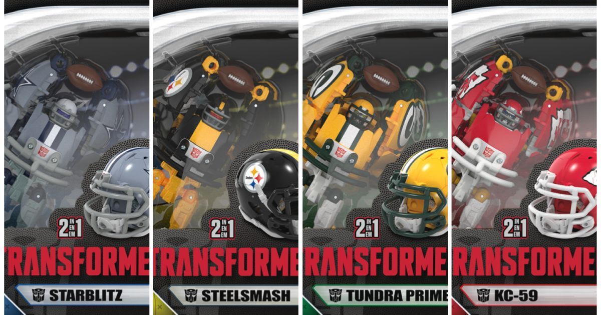 NFL x Transformers Collaboration Project Sports Official Packaging Images