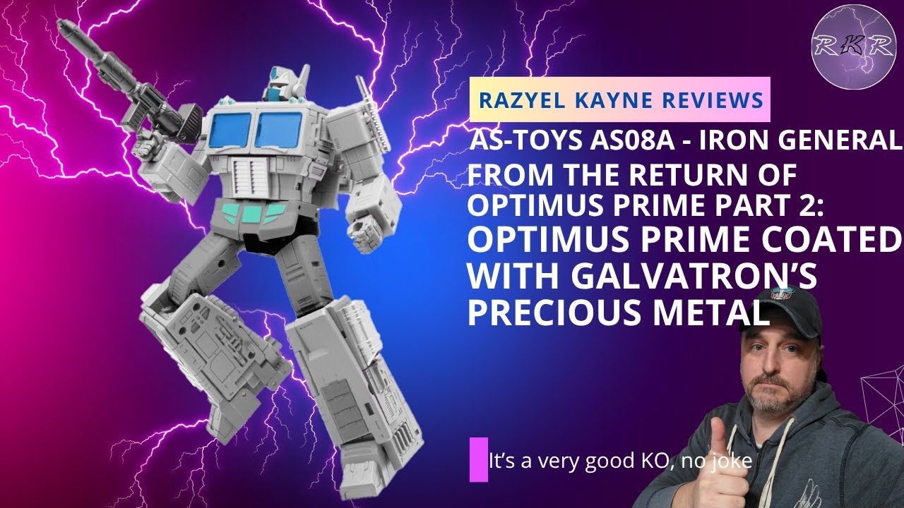 Toy Review - KO Transformers As-toys: AS08-A Iron General (Optimus Prime Coated In Glavatron's Precious Metal)