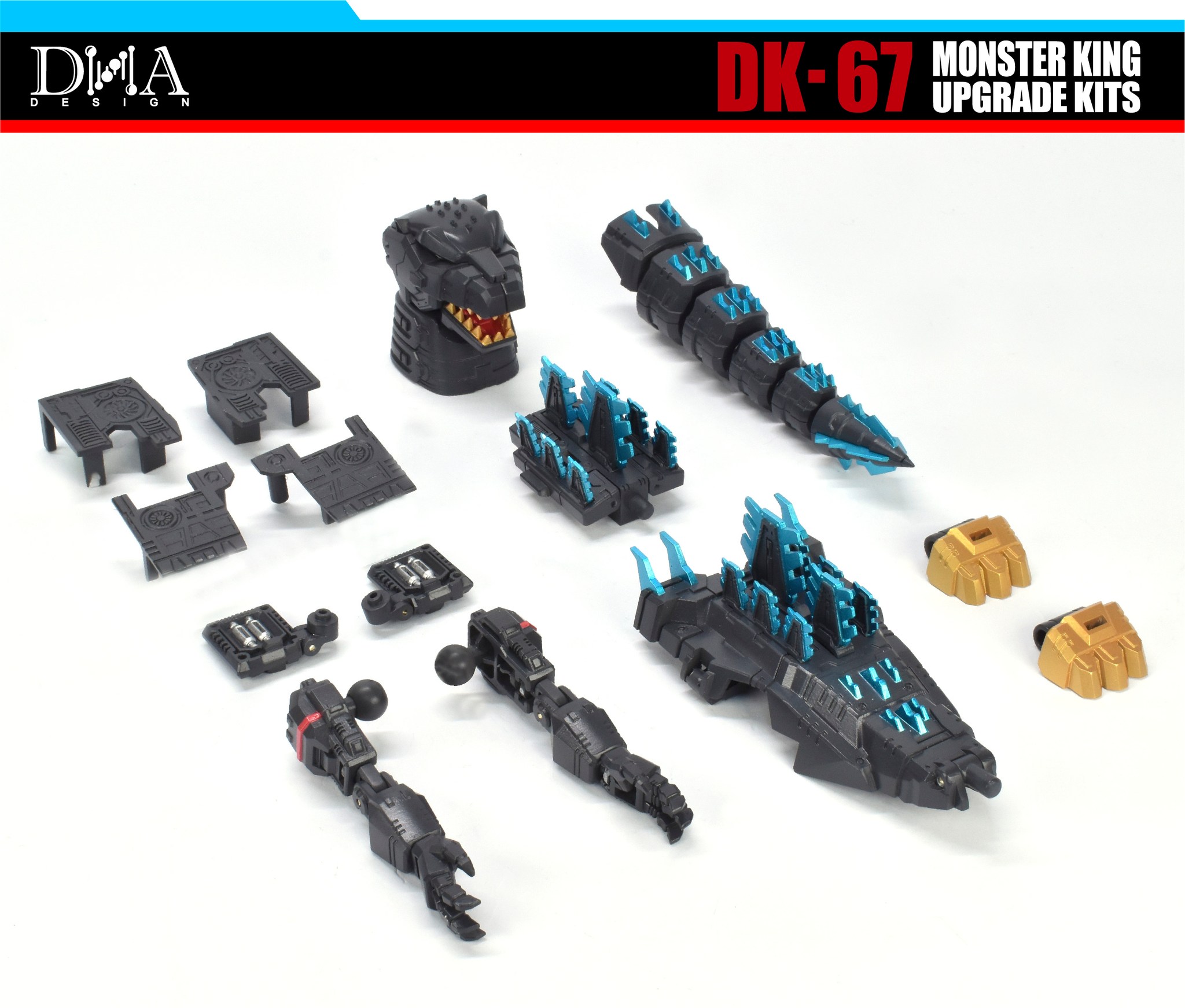 D*A*M Sonic Titan 初期型 DNA Design DK-67 Godzilla Megatron Megazauron Monster King