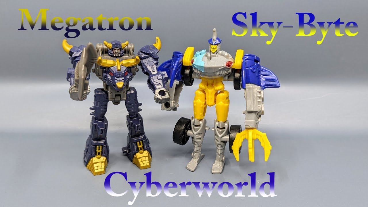 Chuck's Reviews Transformers Cyberworld Cyber Changers Megatron And Sky-byte