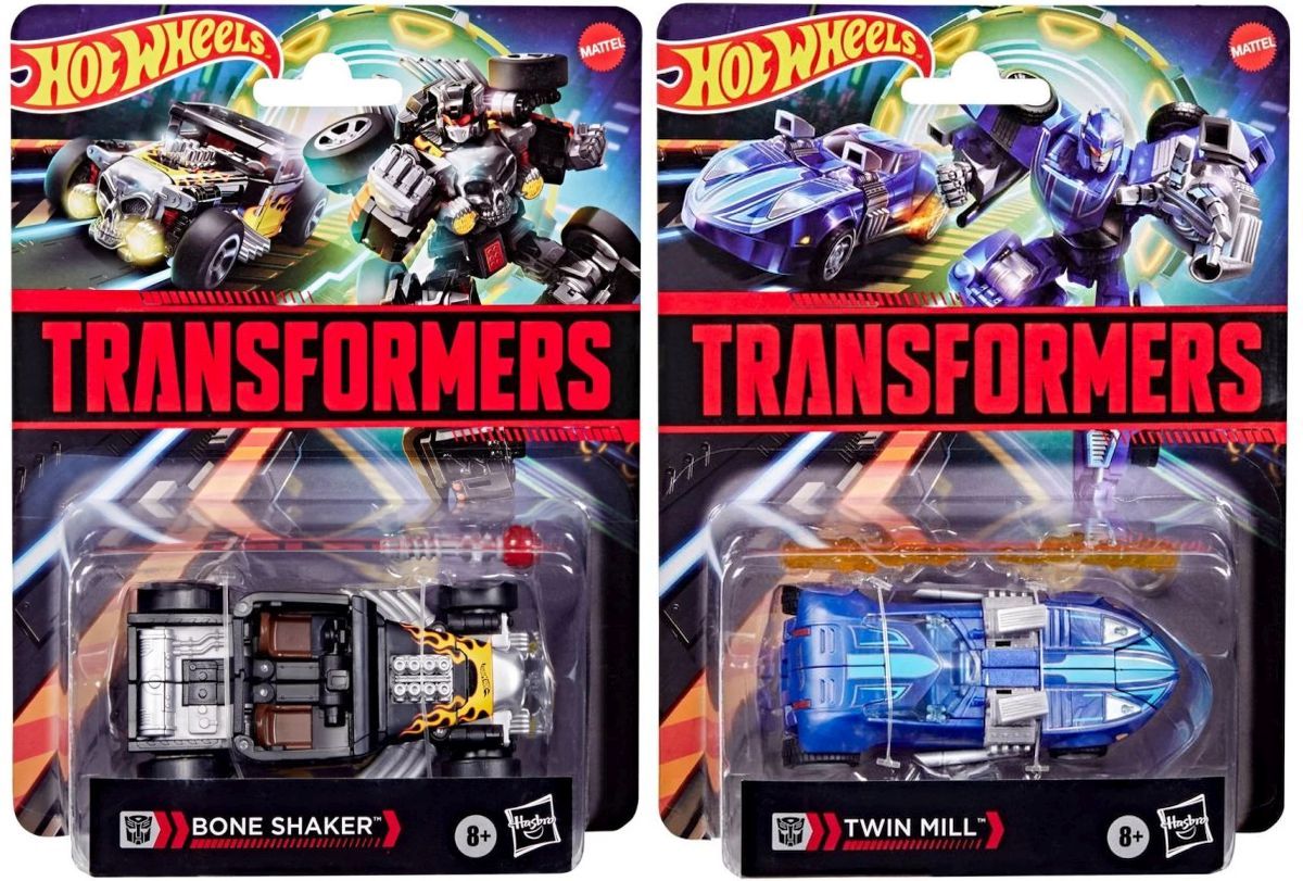 Bone Shaker & Twin Mill Hot Wheels x Transformers Official Images & Details from SDCC 2025