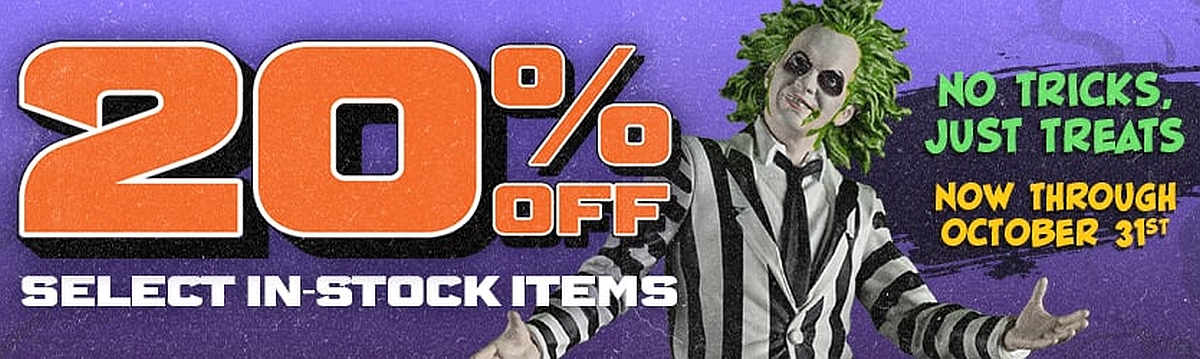 Halloween Sale! No Tricks, Just Treats. Save 20% on Select In-Stock Items!