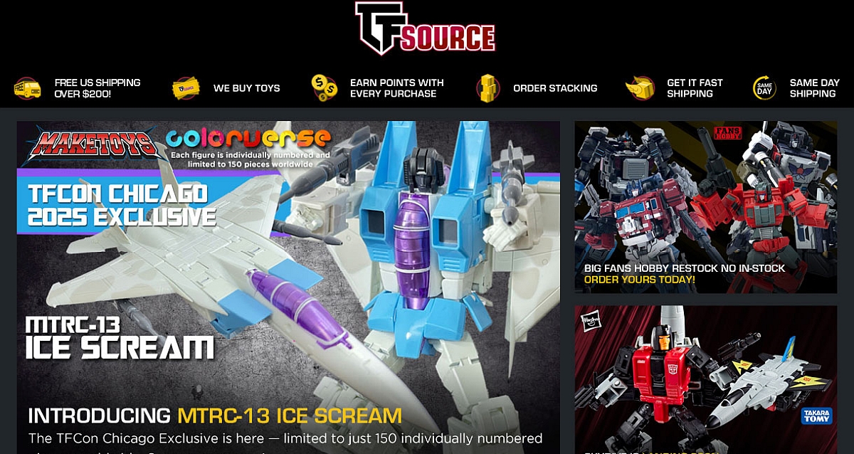 TFSource News - TFCon Exclusive Ice Scream, Fans Toys Fantastic Model, Fans Hobby and More! 