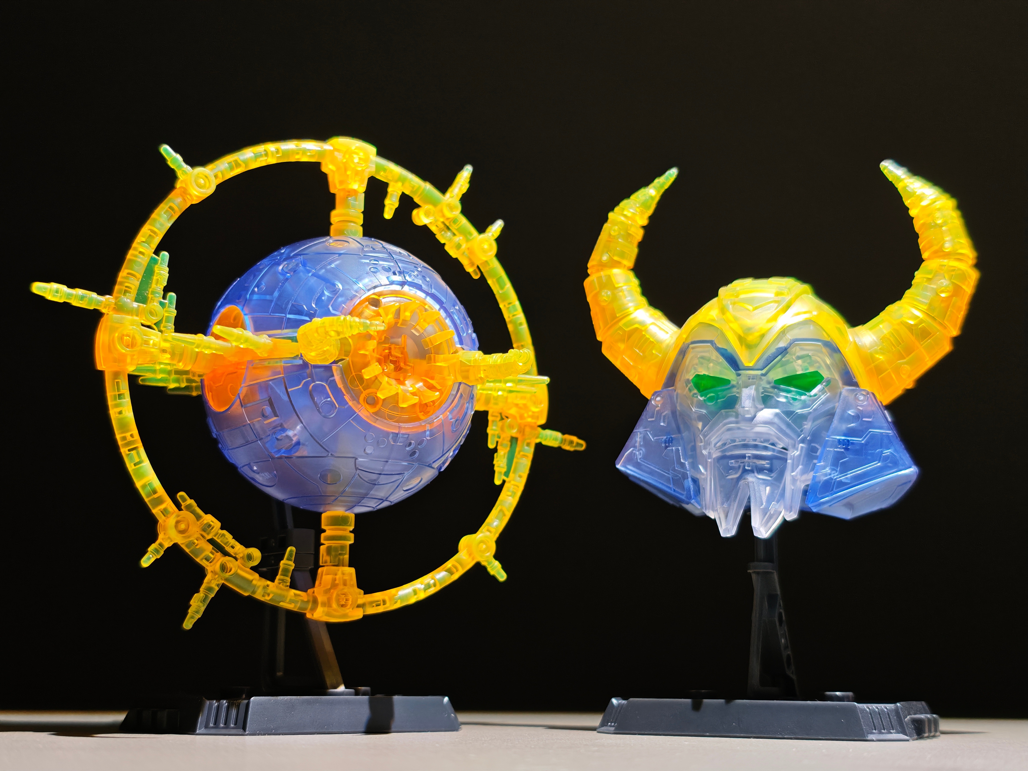 Unicron Transparent Version Blokees Transformers Model Kit In-Hand Images