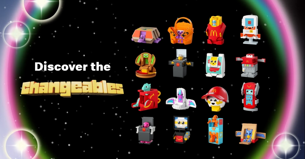 McDonald's Happy Meal Changeables Food Robot Action Figures