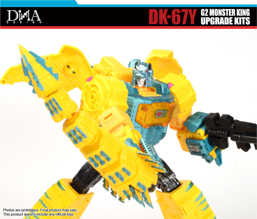 DNA Design DK-67Y Monster King Yellow Godzilla Toxitron Grimlock