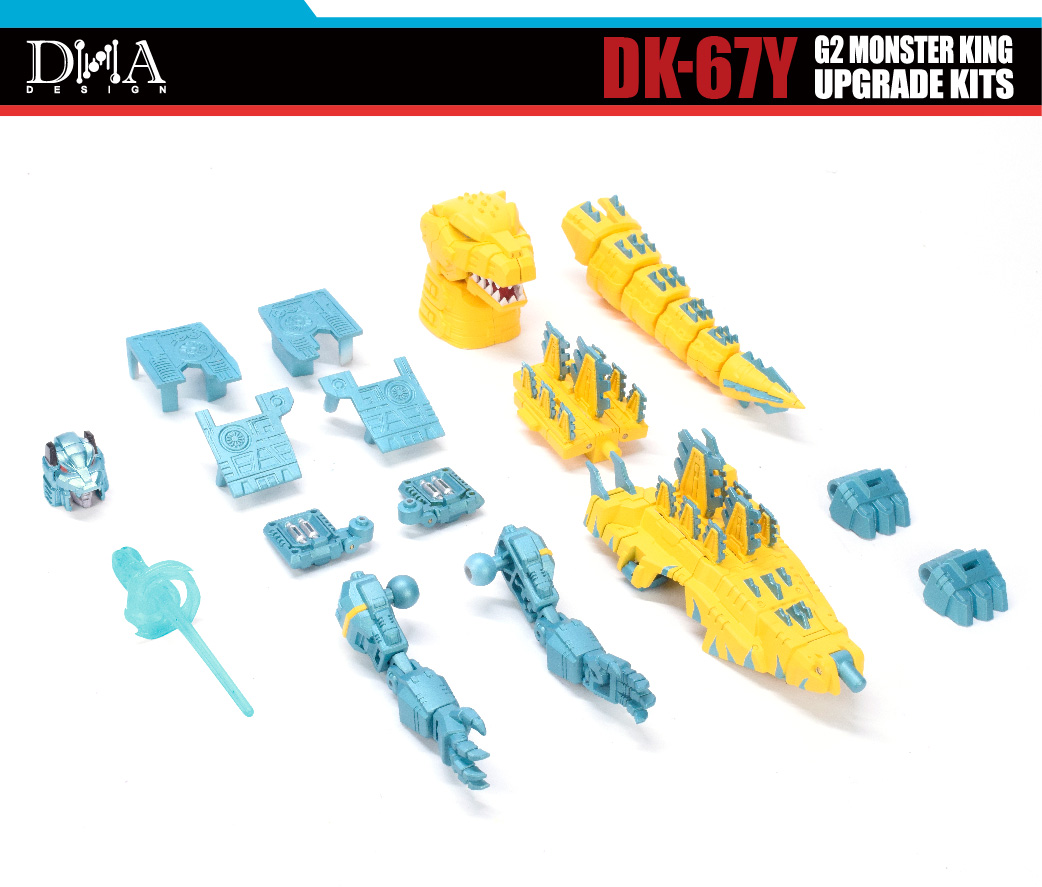 DNA Design DK-67Y Monster King Yellow Godzilla Toxitron Grimlock
