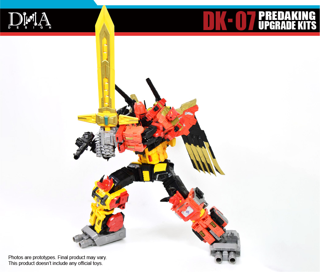 DNA Design DK-07 Predaking Updated Upgrade Kit With Bonus Parts Coming Soon