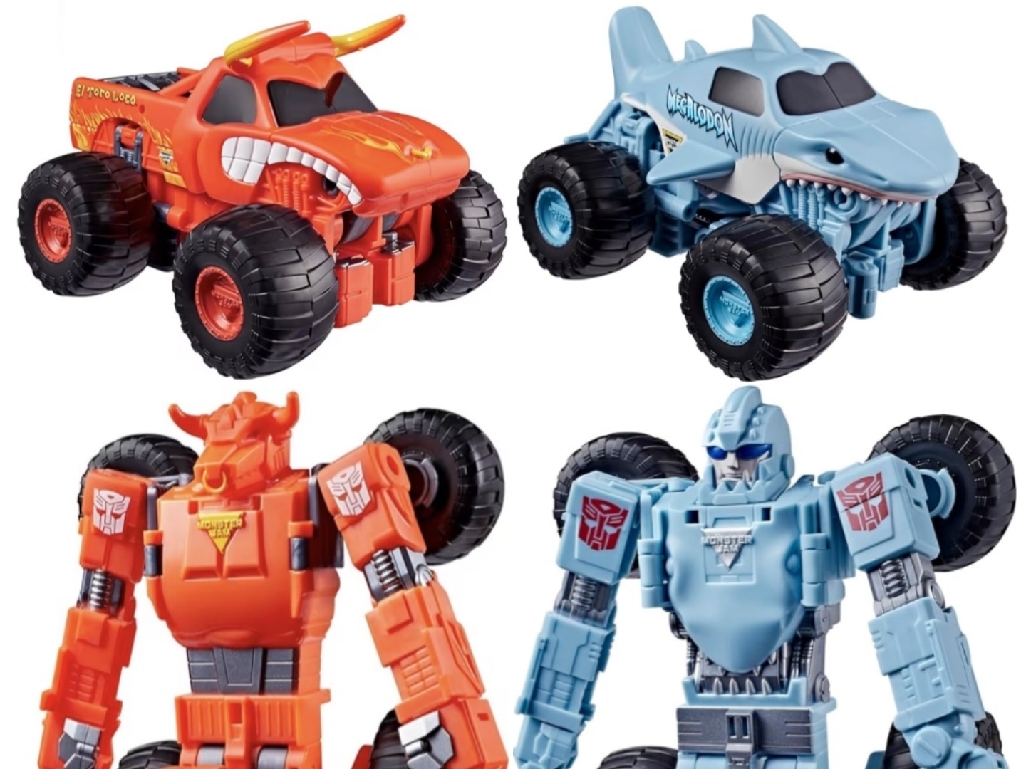 El Toro Loco Fursio, Mechadon Big Tooth Monster Jam x Transformers Collaboration Official Image Revealed