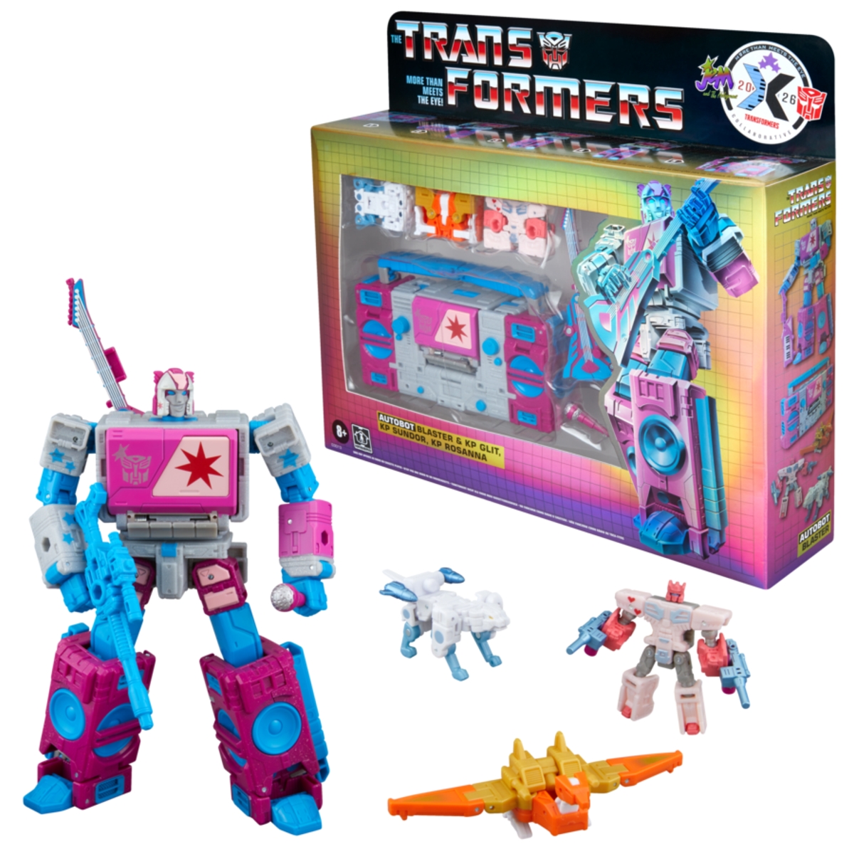 Jem and the Holograms x Transformers Autobot Blaster & KP Cassettes SDCC 2026 Exclusive Official Images & Details