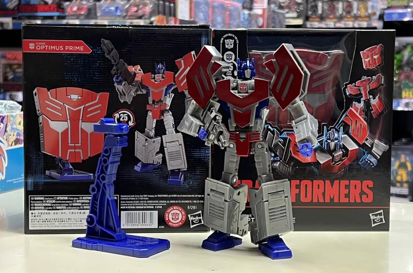 Daily Prime - Icons Optimus Prime In-Hand Images of Transforming Autobot Faction Symbol Figure