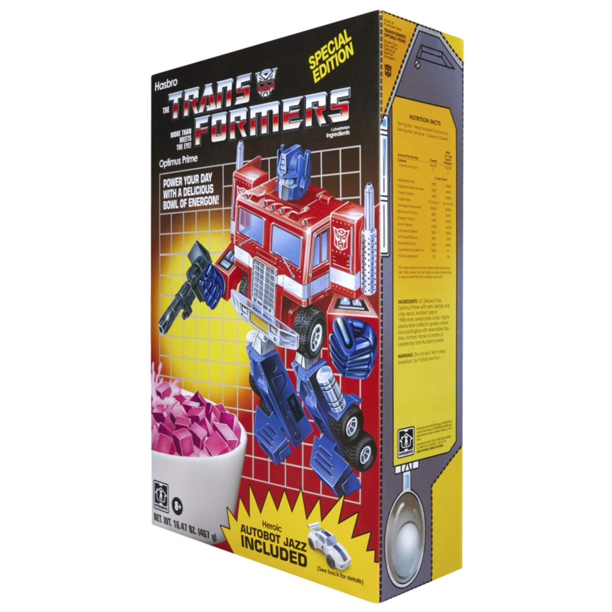 Image of Transformers Optimus Prime Autobot Jazz Cereal Box Set Official Details  (53 of 57)