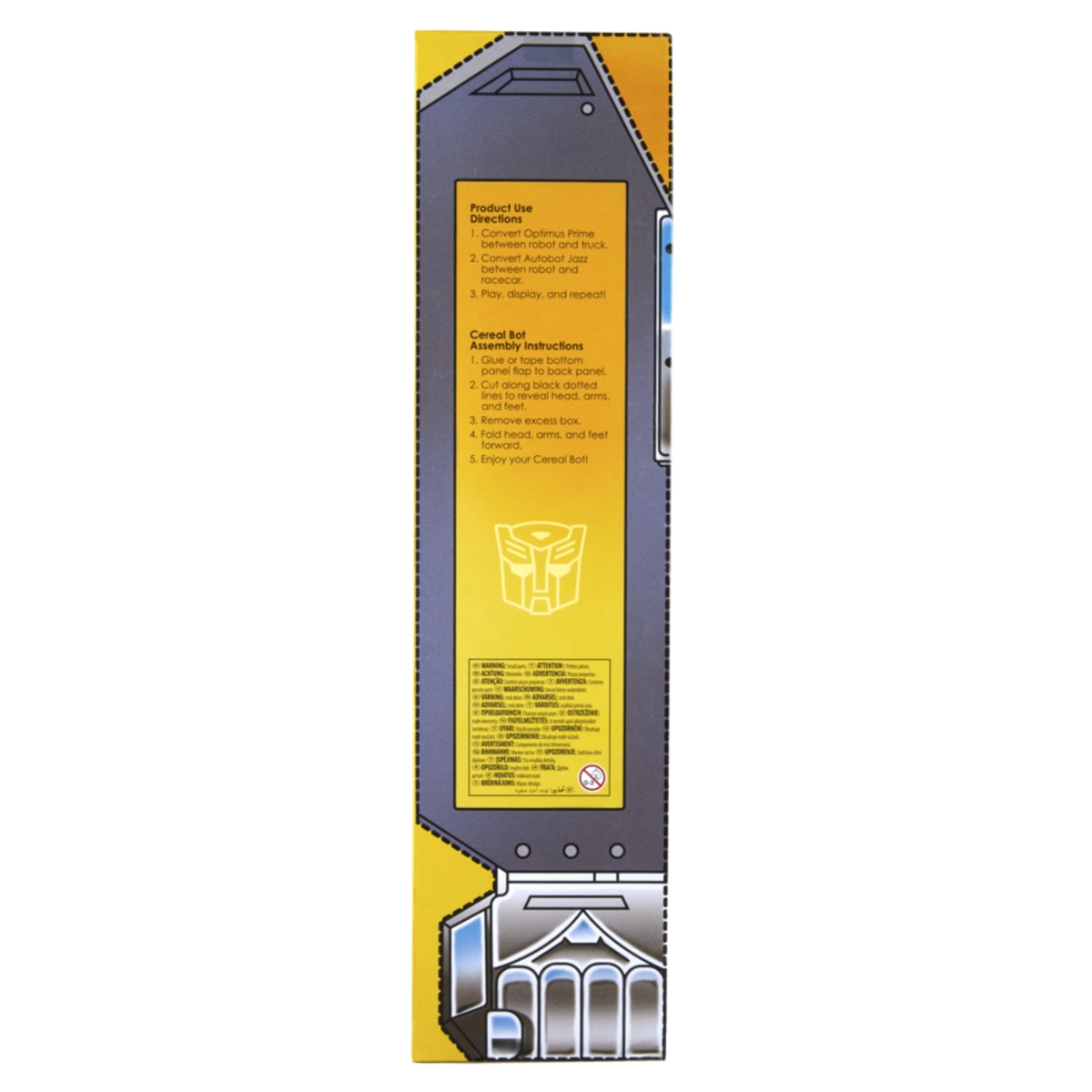 Image of Transformers Optimus Prime Autobot Jazz Cereal Box Set Official Details  (55 of 57)