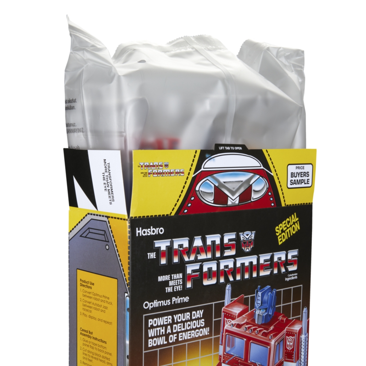 Image of Transformers Optimus Prime Autobot Jazz Cereal Box Set Official Details  (56 of 57)