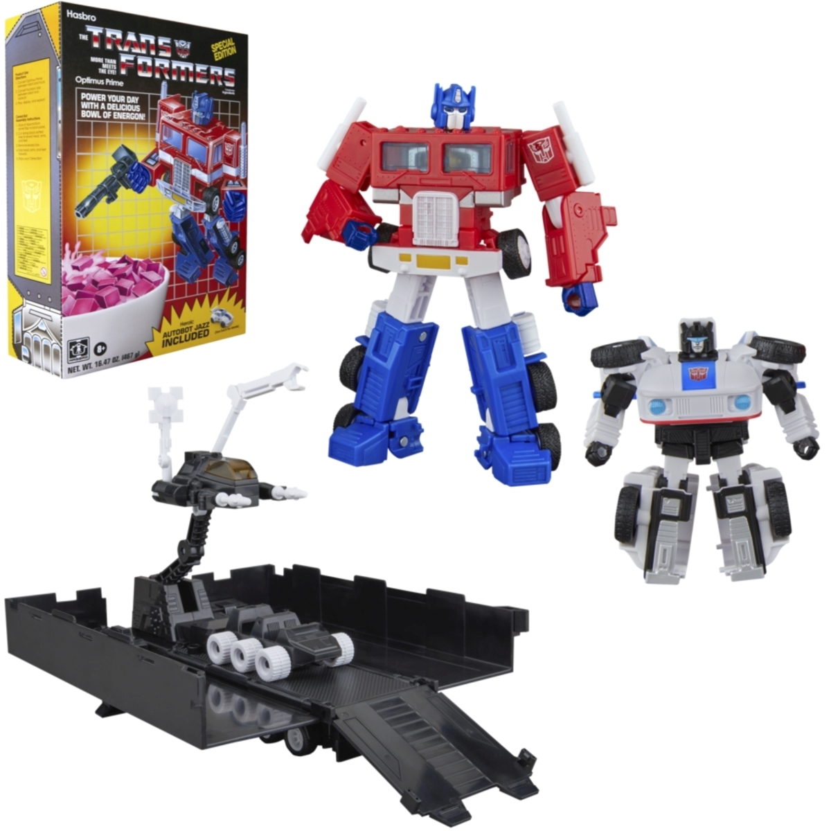 Image of Transformers Optimus Prime Autobot Jazz Cereal Box Set Official Details  (57 of 57)