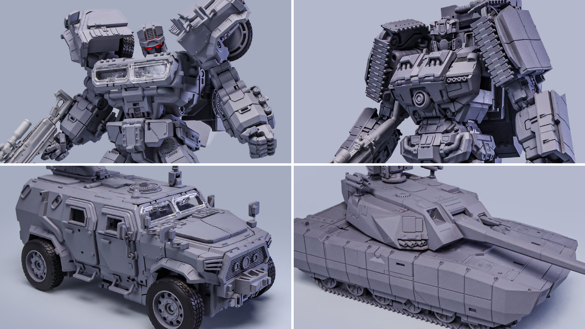 Mecha Invasion Titan Empyrean (MP Bruticus) TE-01A ZiCe & TE-01B (MP Swindle & Brawl) Prototype Figure Images