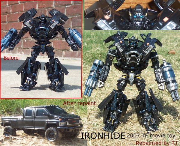 Ironhide 2007 Film Toy Repaint By Unicron9 (4 of 18)
