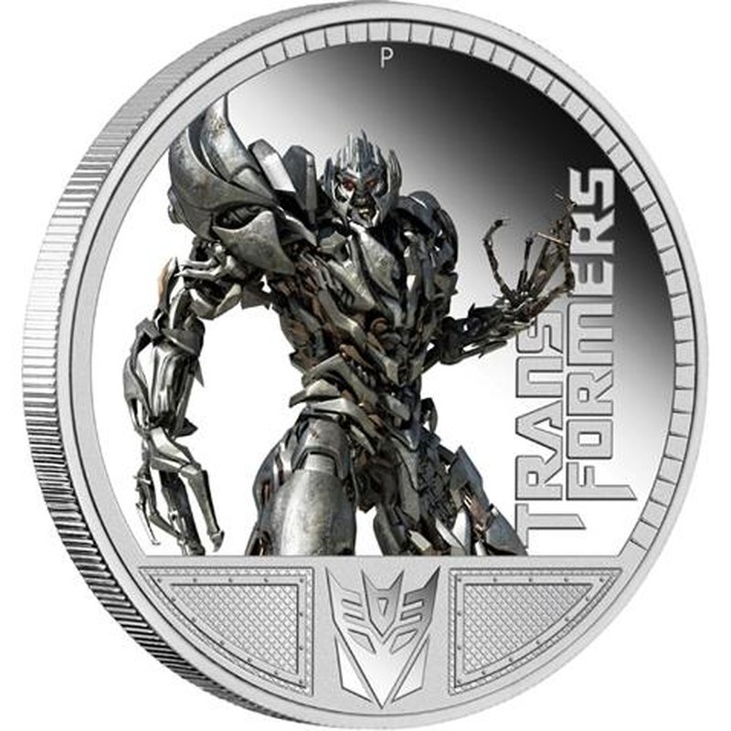 Tuvalu 2009 Megatron Transformers $1 Oz Pure Silver Proof Perth Mint in FULL OGP 