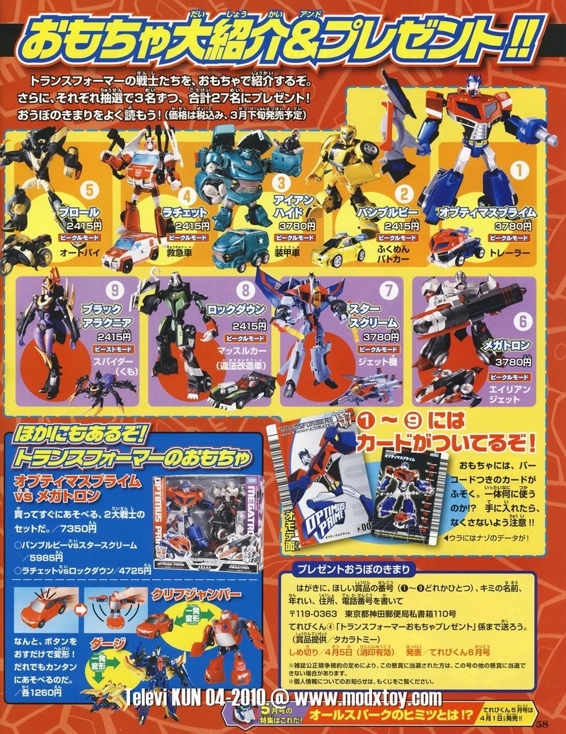 Transformers Animated Japan Preview in April TVBoy