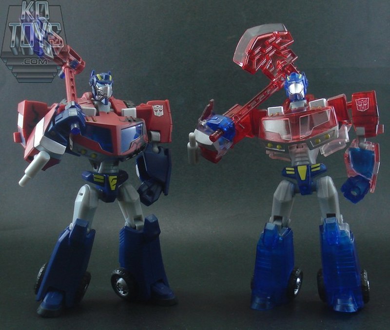 Sons of Cybertron Crystal Optimus & Rodimus Animated Shanghai Con Exclusive