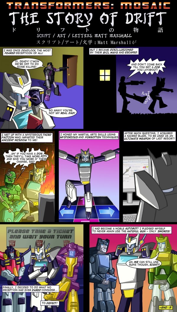 The Story Of Drift By Transformers Mosaic D4872gu (1 of 1)