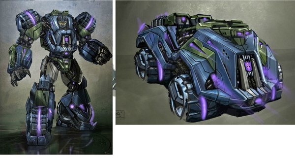 Transformers Fall Of Cybertron Deluxe Onslaught Concept Art (5 of 11)