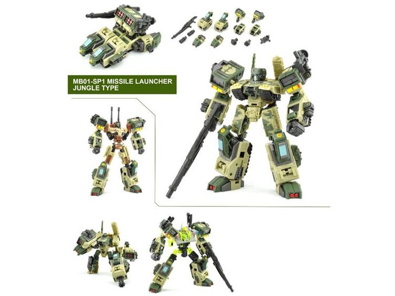 Maketoys Mb 01 Sp1 Missile Launcher Jungle Type And Mb 01 Sp2 Missile Launcher Marine Type News And Images